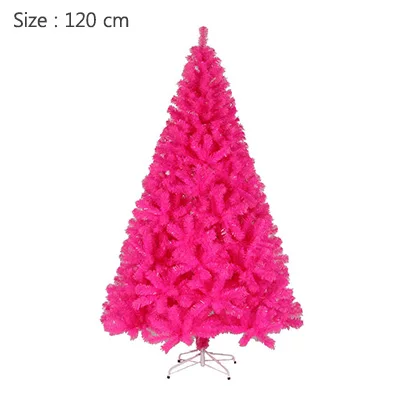 120 cm-Rose Red Шифрование сосновая Серебряная Рождественская елка праздничный Декор Искусственные Рождественские елочные украшения Рождественское украшение для домашнего декора - Цвет: 120 cm-Rose Red
