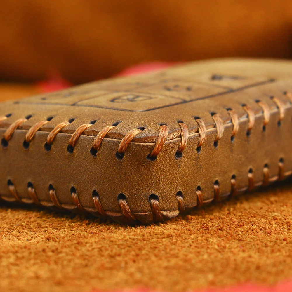 Смарт чехол KEYYOU для автомобильного ключа из натуральной кожи брелок Volvo S60 S80 V60 XC60