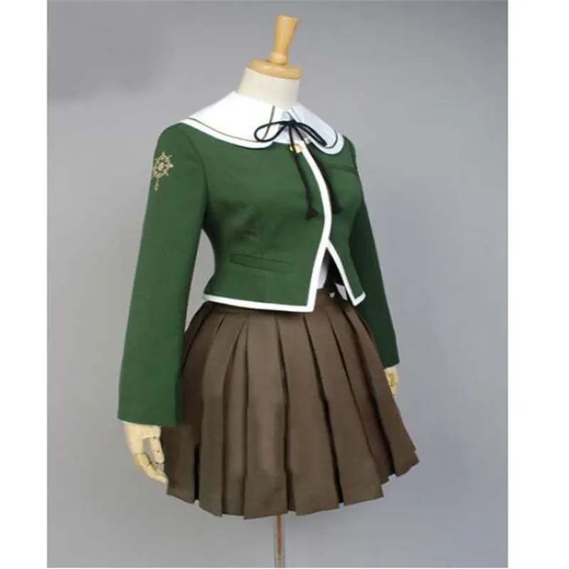 Школьная форма Fujisaki Chihiro из данганронпа пальто рубашка платье наряд аниме
