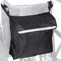 wheelchair backpack bag adjustable shoulder strap large capacity wheel chair and walker accessories side storage bags