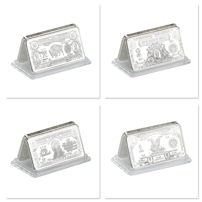 WR доллар США серебряные коллекционные монеты с монетницей Американский слиток
