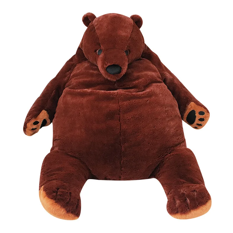 

1pc 100cm Soft Teddy Bear Plush Toys Dark Brown Bear Super Big Hugging Pillow Stuffed Animal Cushion Children Birthday Gift