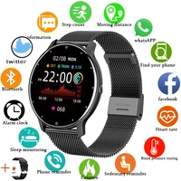 2021 new color screen smart watch women men full touch fitness tracker blood pressure smart clock women smartwatch for xiaomi