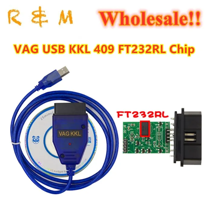 Кабель ForVag -- com kkl 409 1 кабель для Автосканера с FTDI автомобильный диагностический