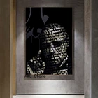 Плакат крестного отца Дон Вито корлеон с красной розой, винтажный декоративный настенный плакат в стиле ретро, холщовые наклейки, домашние плакаты, декор для бара и дома