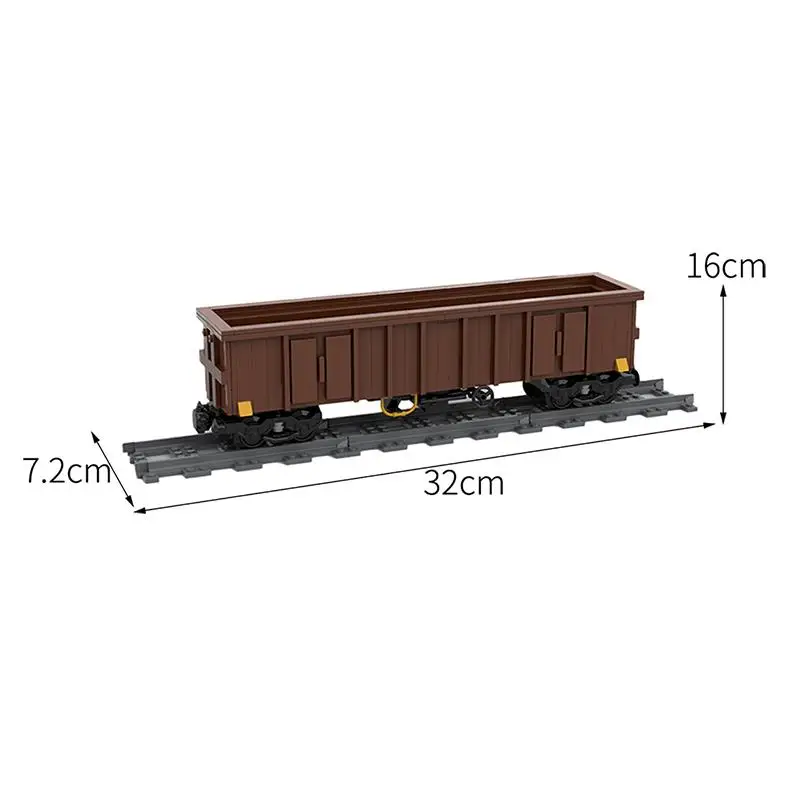 Набор железнодорожных и грузовых рельсов MOC модульный аксессуар строительные