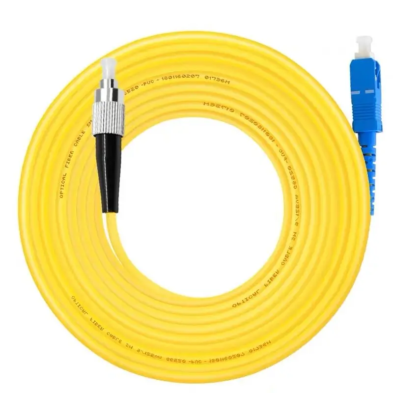FC UPC SC UPC 10 шт. 3 м SC UPC APC Simplex 3,0 мм ПВХ одномодовый волоконный патч-кабель Соединительный волоконный патч-корд - Цвет: FC UPC SC UPC