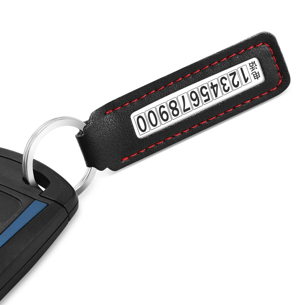 Anti-lost Phone Number Car Keychain For Kia Rio K2 Sportage Soul Mazda 3 6 CX-5 Lada Skoda Octavia A5 A7 Superb Yeti |