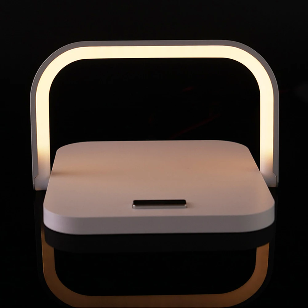 

Table Lamp With Wireless Charging For Bedroom LED Desk Lamp 10W Study Reading Lights Eye Protect Touch Dimming Bedside Lamp