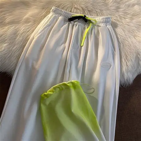 

2021 spring and summer new tie dye gradient loose straight casual pants