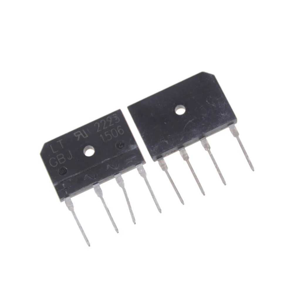 

2pcs/lot GBJ1506 Full Wave Flat Bridge Rectifier 15A 600V Black Plastic Diode Bridge Rectifier