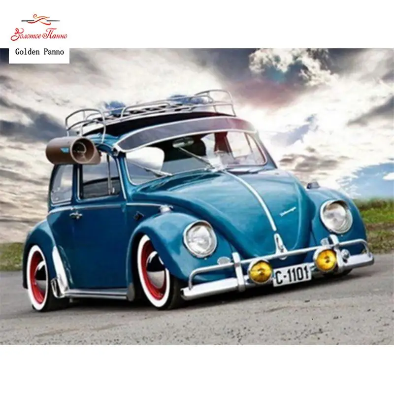 5D Diamond Painting Full Drill Square Car Landscape Embroidery Cross Stitch Mosaic Home Decoration