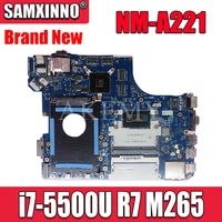 new nm a221 motherboard for lenovo thinkpad e550 e550c nm a221 laotop mainboard with i7 5500u cpu r7 m265 gpu