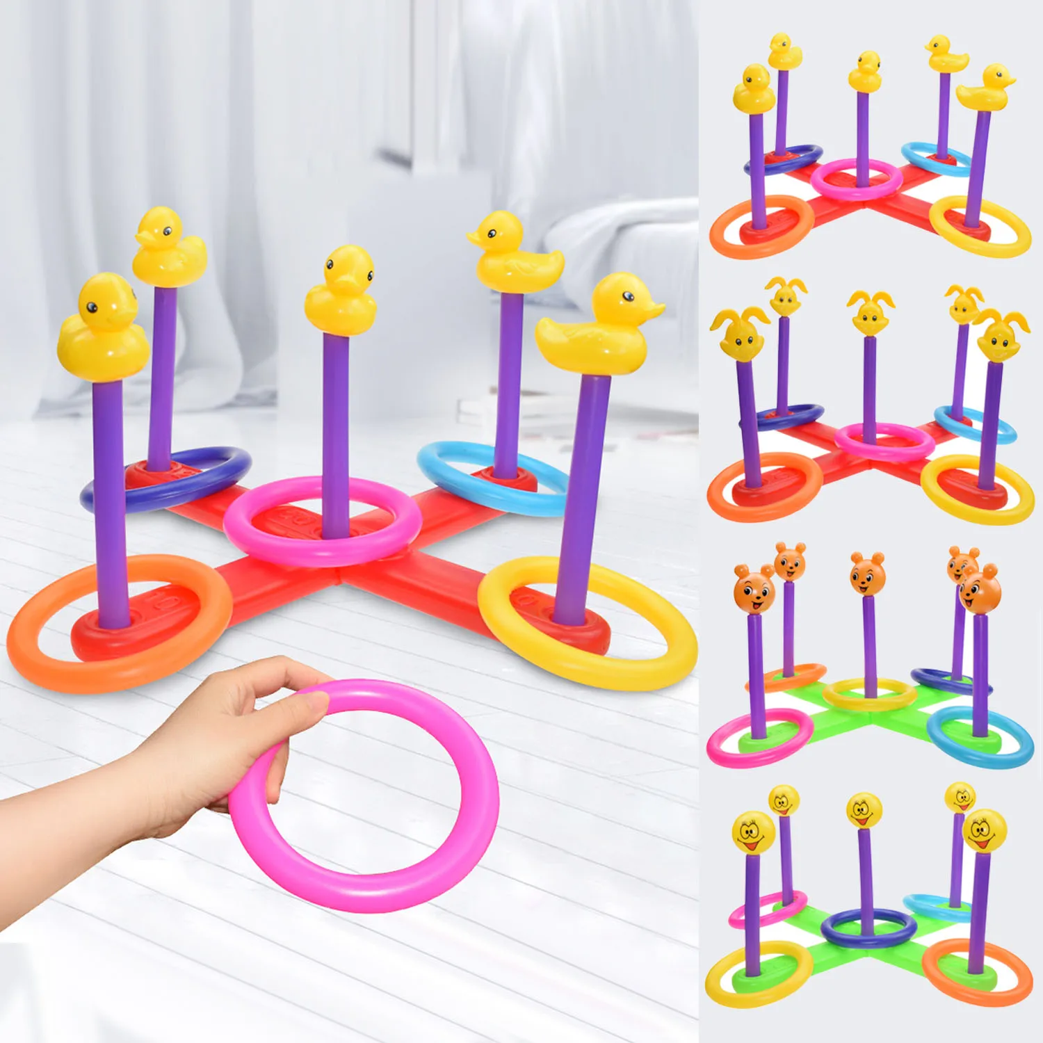 Детский забавный пластиковый обруч кольцо бросок Quoits игровой набор крытый