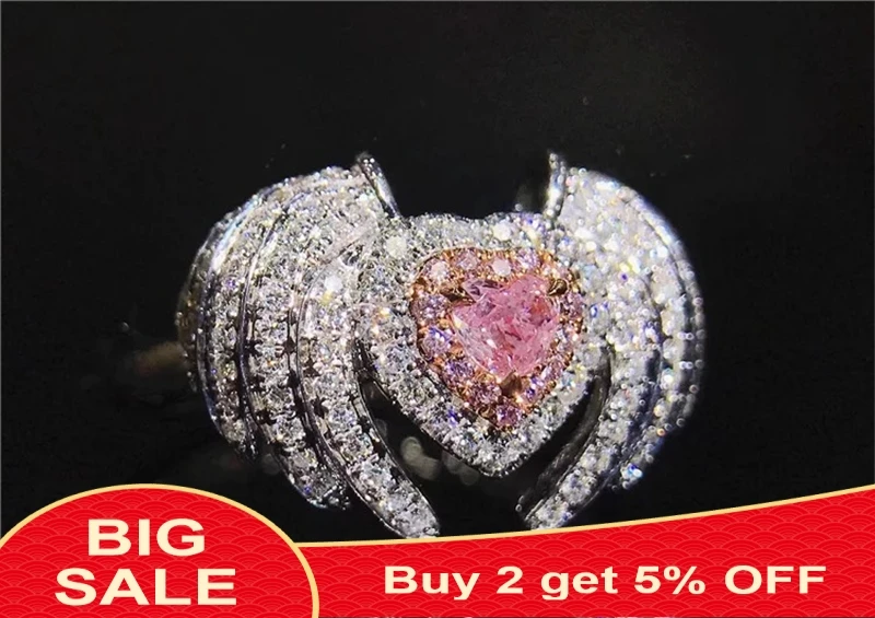 Женское кольцо из серебра 925 пробы с фианитом | Украшения и аксессуары