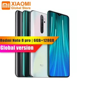 Глобальная версия Смартфон Xiaomi Note 8 Pro, 6 ГБ ОЗУ 128 Гб ПЗУ, NFC Helio G90T, быстрая зарядка, 4500 мАч, камера 64 мп, умный мобильный телефон