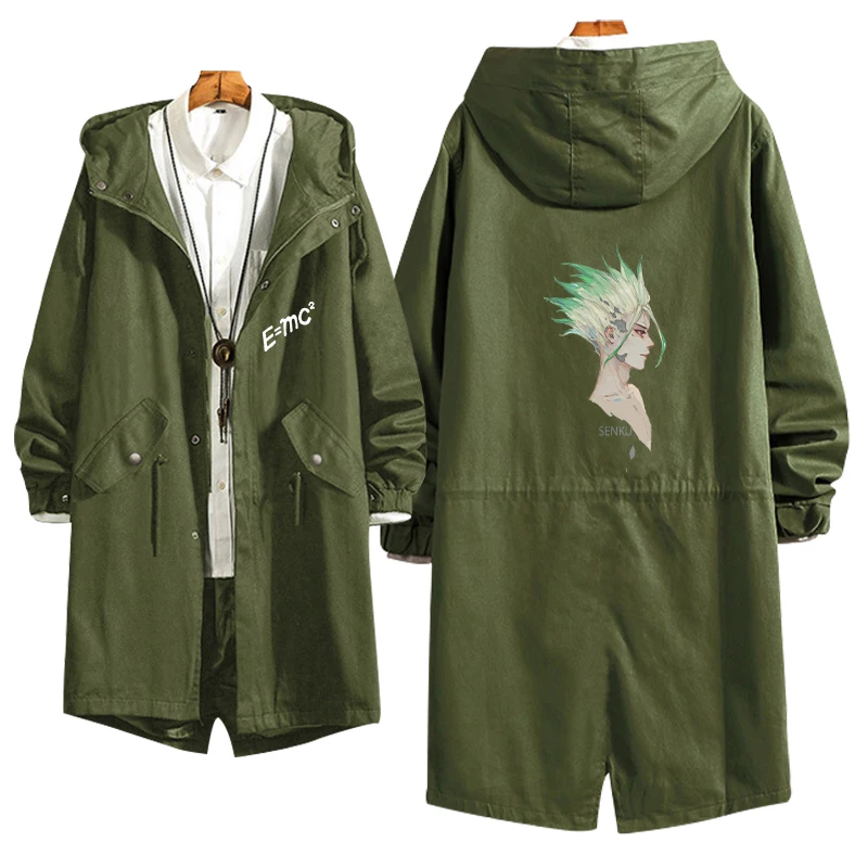 Длинное пальто с аниме Dr.STONE толстовка для косплея ролевая Исигами сенкуу тонкая