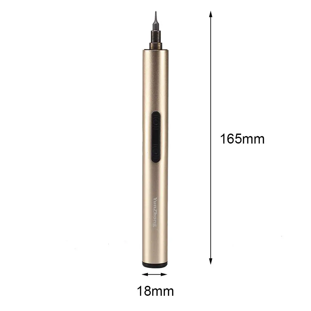 

Precision Mini Electric Screwdriver Pen Set S2 Alloy Cordless Rechargeable Li-ion Battery With Bit For Phone Camera Watch