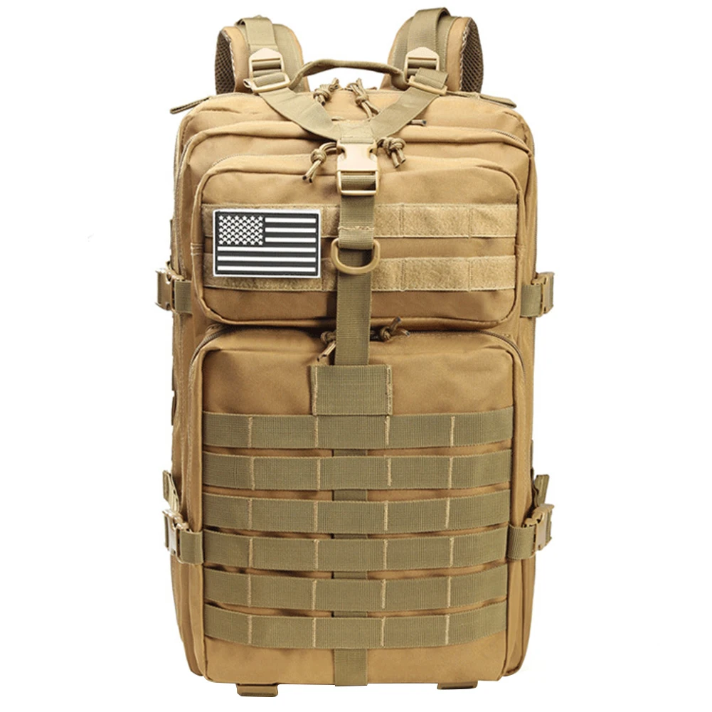 

Спортивный рюкзак унисекс, многофункциональный водонепроницаемый дорожный военный походный Многофункциональный на молнии, регулируемый ...