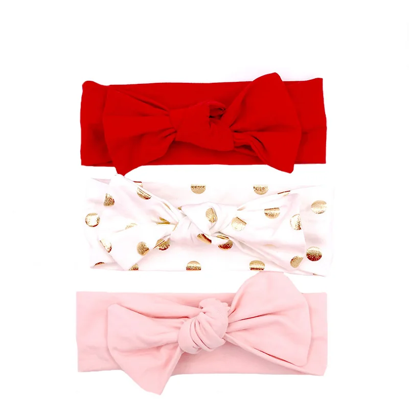 Хлопковая повязка на голову с бантом для маленьких девочек головной убор детей