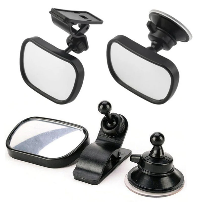 

Car Mirror Baby Car Back Seat Safety View Rear Baby Child Safety Mirror Clip and Sucker Mount rearview Interior mirror
