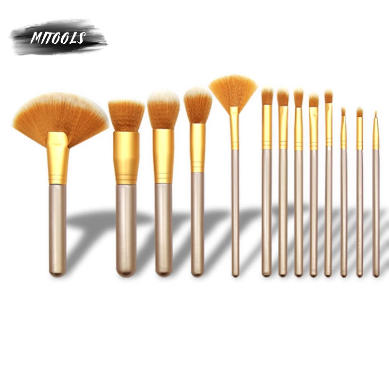 MITOOLS 2019 новый 13 шт. кисти для макияжа Набор синтетических волос основа лица пудры