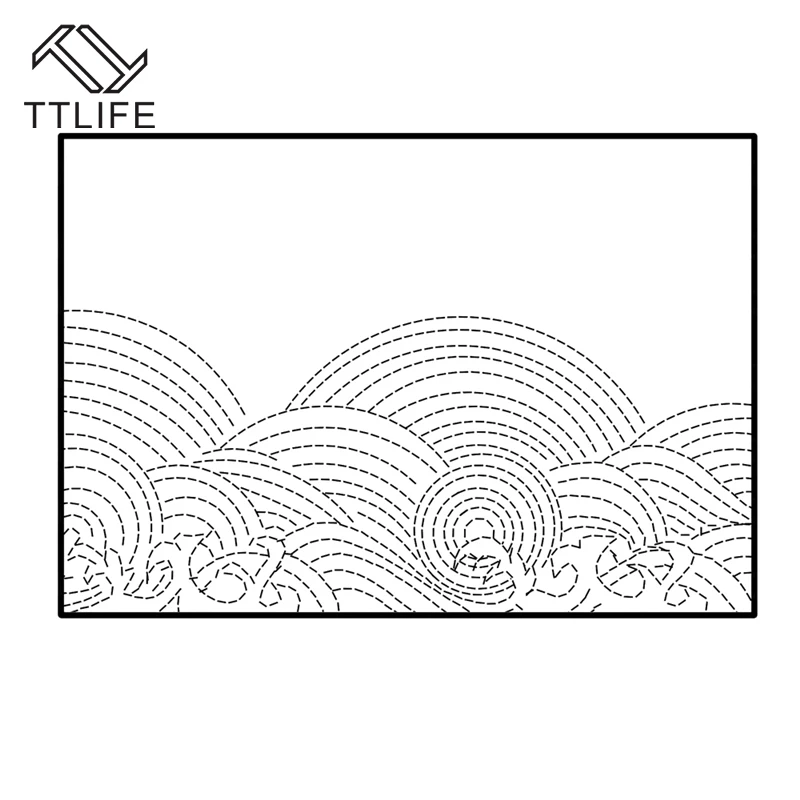 TTLIFE декор с волной металлические режущие штампы Новинка 2019 для скрапбукинга