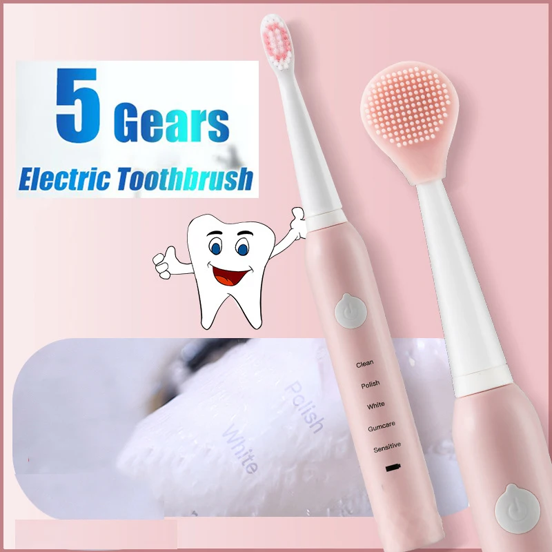 Зубная щетка звуковая электрическая автоматическая Водонепроницаемая