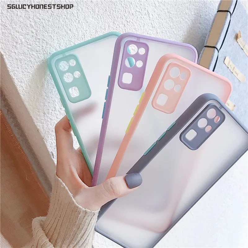 

Matte Translucent Shockproof Cover For Huawei P40 Pro P30 Pro P20 Pro Mate 40 Pro Mate 30 Pro Mate 20 Pro Hybrid Hard Case