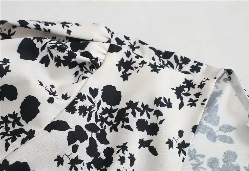 Женское повседневное длинное платье элегантное с цветочным принтом v-образным