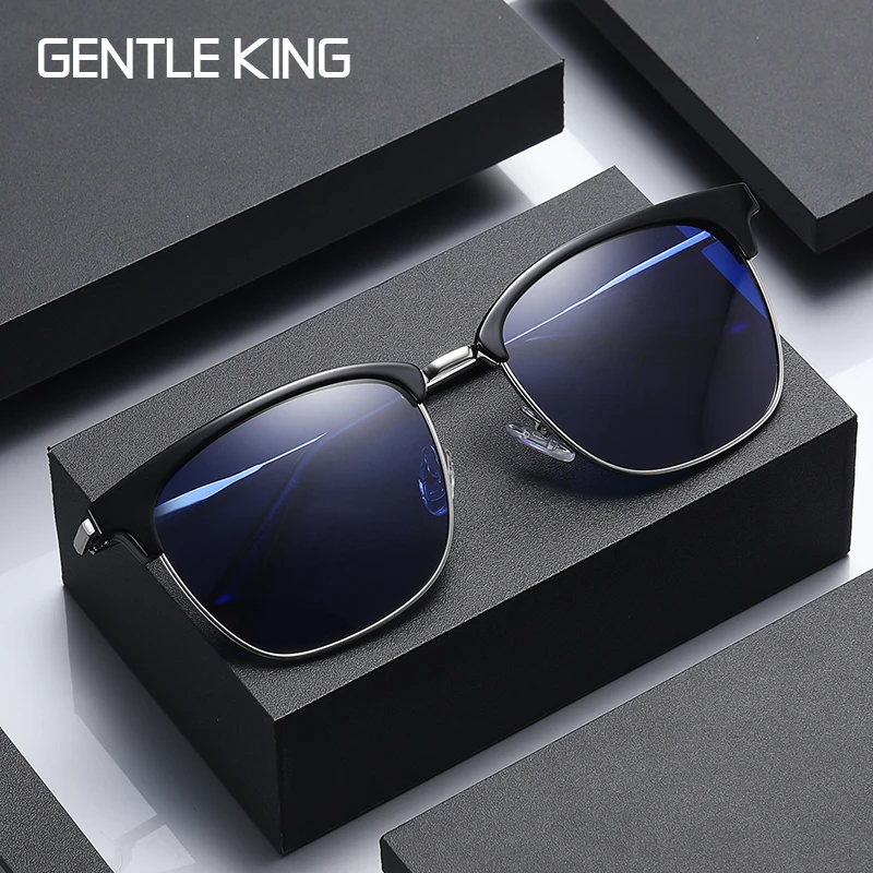 

GENTLE KING Men's Sunglasses Polarized Lens Brand Design Temples Sun glasses Coating Mirror Glasses Oculos de sol