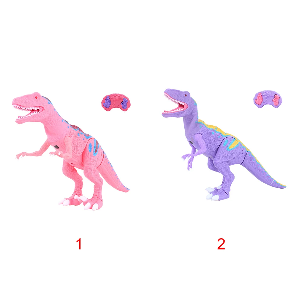 

Remote Control Velociraptor RC Walking Dinosaur Toy with Shaking Head, Light Up Eyes and Sounds