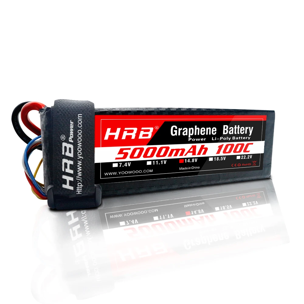HRB 5000mAh 100C Lipo батарея 4S 14 8 V графеновая Макс 200C высокая скорость разрядки для