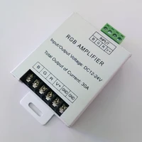 dc12 24v 30a aluminum led amplifier 360w receiver signal from rgb controller for 5050 3528 led strip