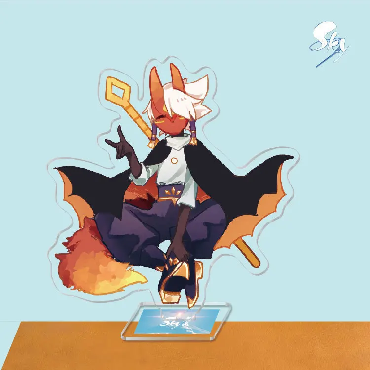 

New Hot Game Sky Children Of Light Stand Card Computer Desktop Decoration Givegift Christmas Friend Stand Card Model