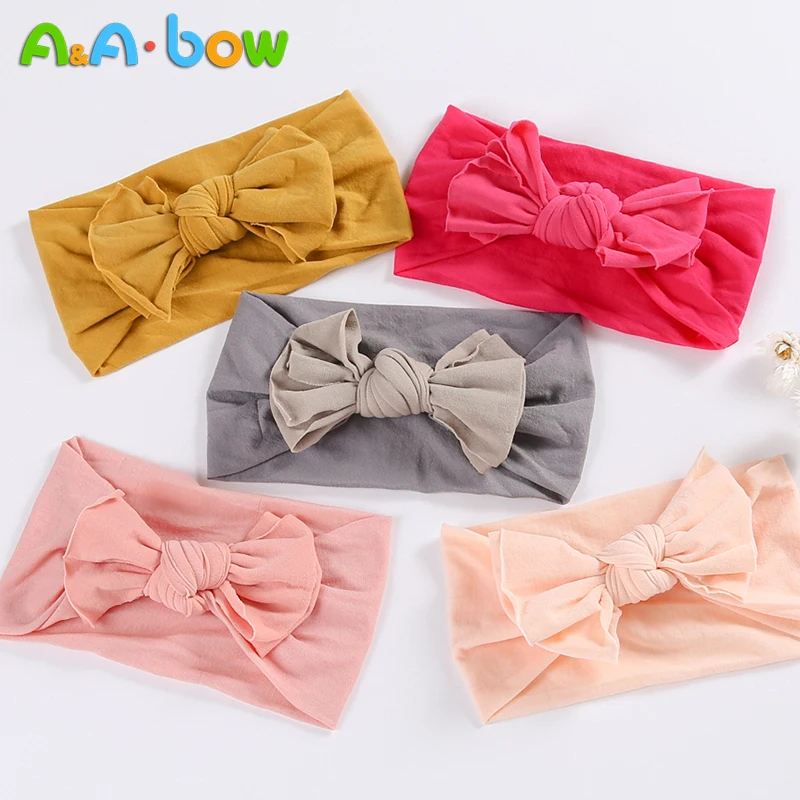 

1PCS Bow Baby Girl Headband Nylon Elastic Hairband Baby Hair Accessories for Newborn Baby Headbands for Girls Free Shipping