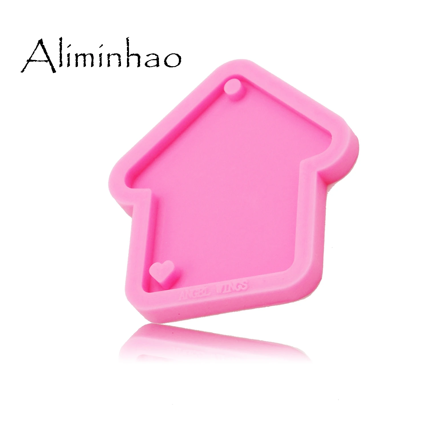 DY0175 Shiny Christmas house Silicone Molds DIY epoxy mould dog mom/baby silicon Resin Crafting molds keychains Mold | Дом и сад