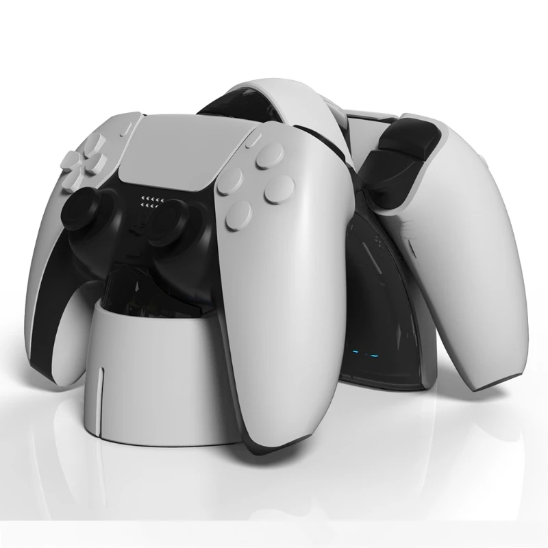 

Controller Charging Dock Compatible with PS5 Controller, Dual USB Type C Fast Charging Station with LED Indicator,