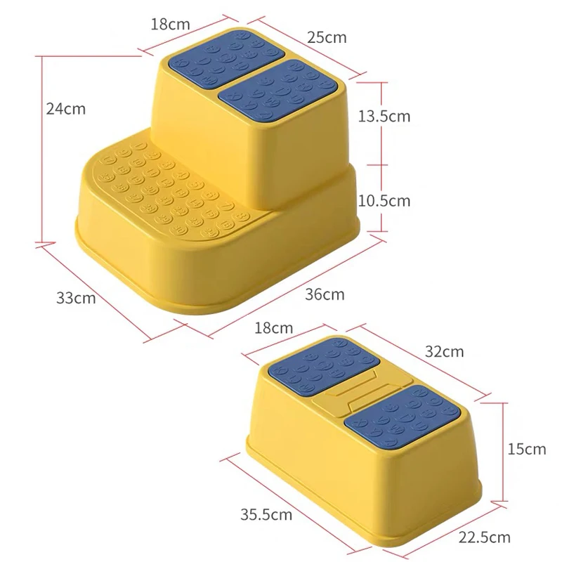 Двухступенчатый стул для детей Детский горшков тренировочный шаговый