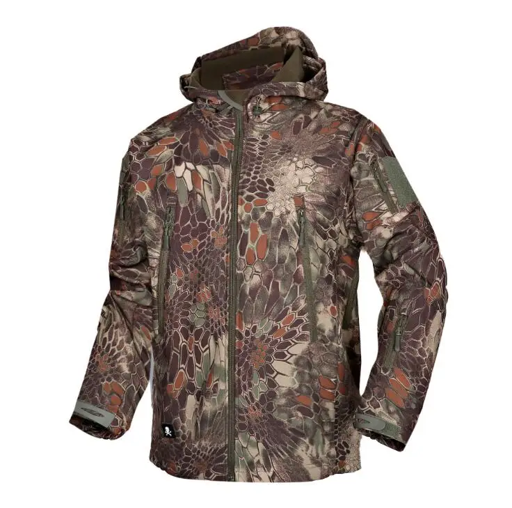 Одежда для альпинизма осенняя и зимняя флисовая Водонепроницаемая камуфляжная