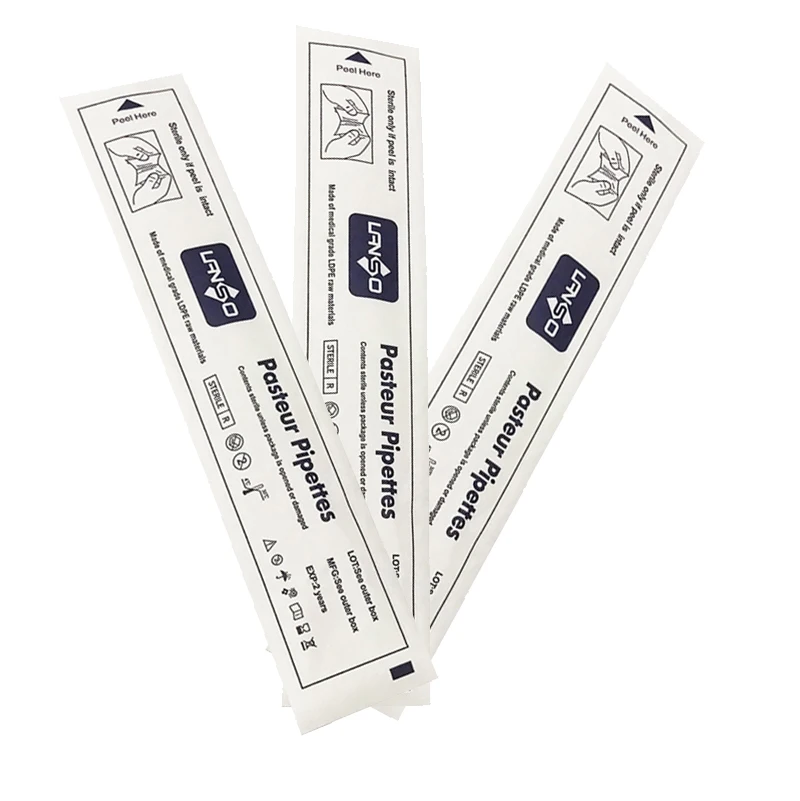 Пипетки пластиковые одноразовые градиентные пипетки-капельницы полиэтиленовые