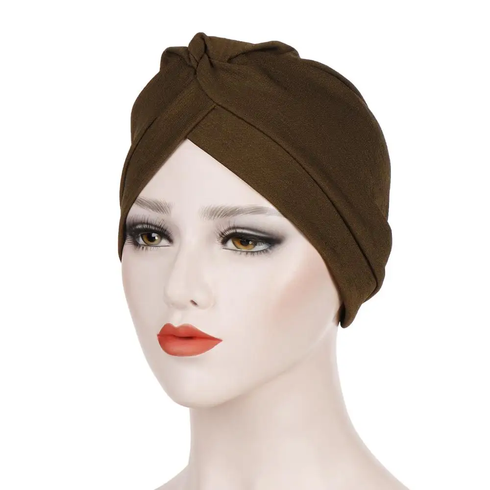 

Cotton Inner Hijabs Trendy Muslim forehead cross Turban cap Islamic Headdress clothing turban femme musulman arab head wraps