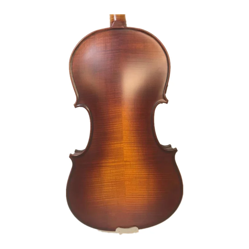 Электрическая скрипка + акустическая #4/4 из массива дерева коричневого цвета |