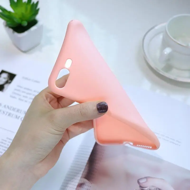 Карамельный цвет матовый чехол для samsung S6 S7 край S8 S9 S11 S10 S10e S11e плюс J4 J6 2018 J5 J7 Prime 2017