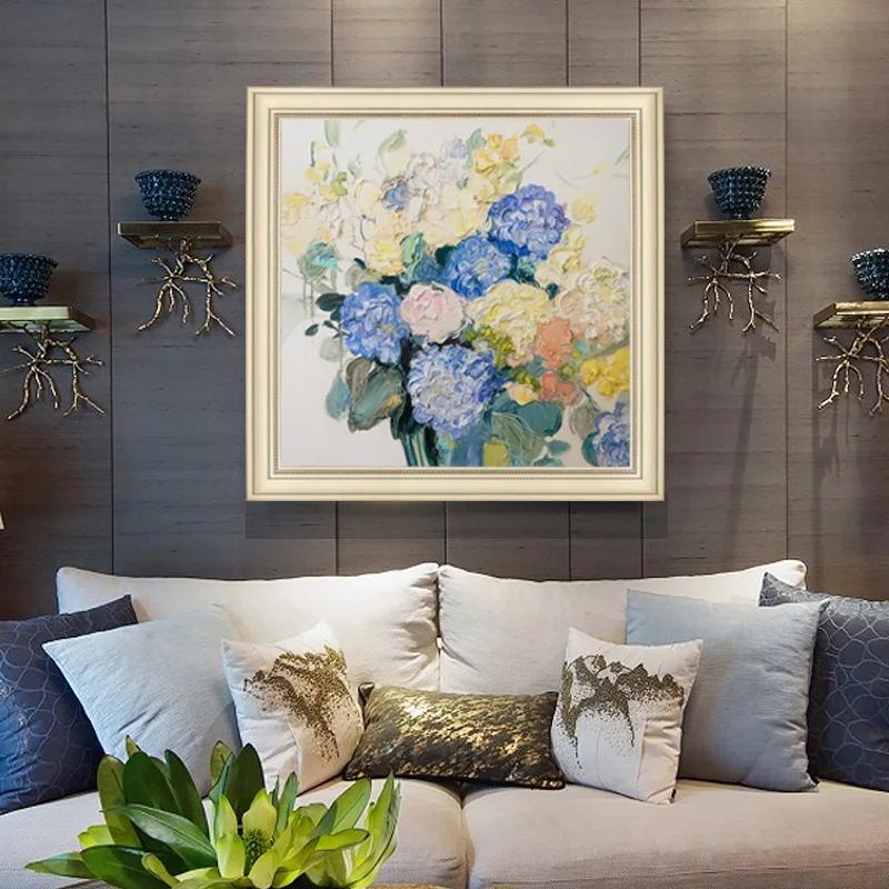 Ручная роспись маслом цветочный сад гостиная декоративная картина прихожая