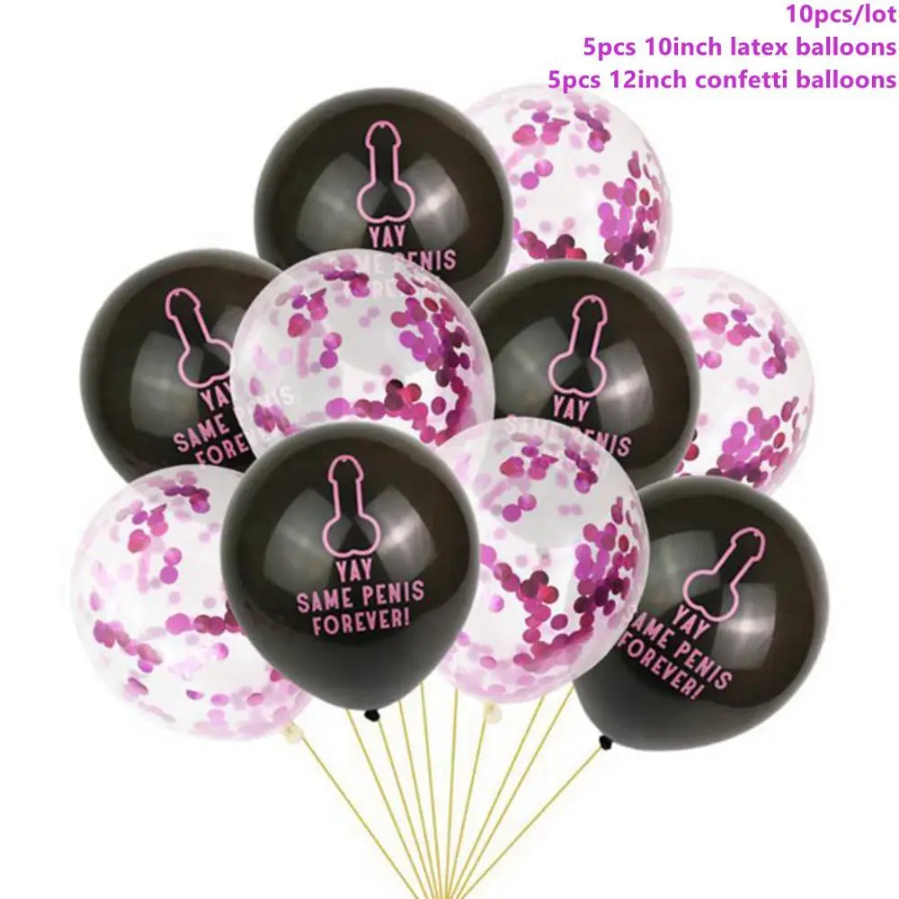 Penis Balloons 3 Taoup, 1 шт., сетчатая белая роза, корона, вуаль, свадебные сувениры и подарки, принадлежности для вечеринки-девичника, для невесты - Цвет: Penis Balloons 3