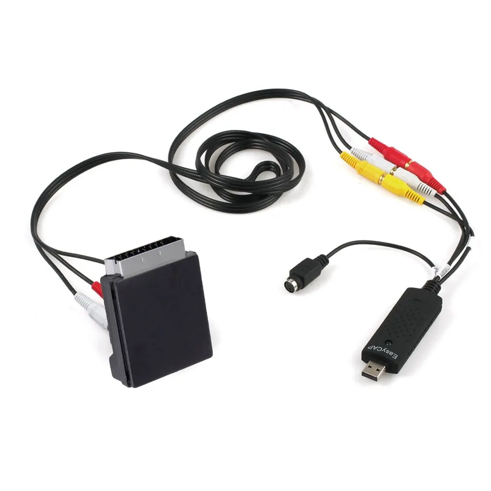 Портативный простой в использовании USB 2 0 аудио видео колпачок адаптер для карт