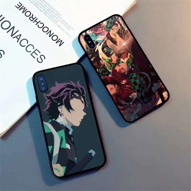 

Demon Slayer Anime Phone Case for iPhone 13 11 12 7 8 Pro X XS Max XR Samsung A S 10 30 51 Plus pro mobile bags soft shell