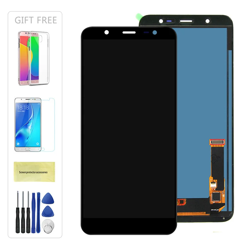 Black Adjust Для samsung Galaxy J8 J810, ЖК-дисплей, сенсорный экран, дигитайзер, SM-J810 J810M, замена, регулировка яркости - Цвет: Black Adjust