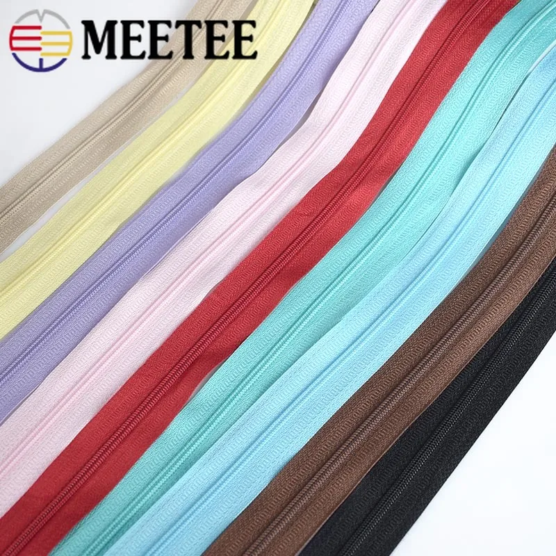 95 ярдов Meetee 3 # нейлоновые застежки молнии для шитья DIY длинная одежда с молниями